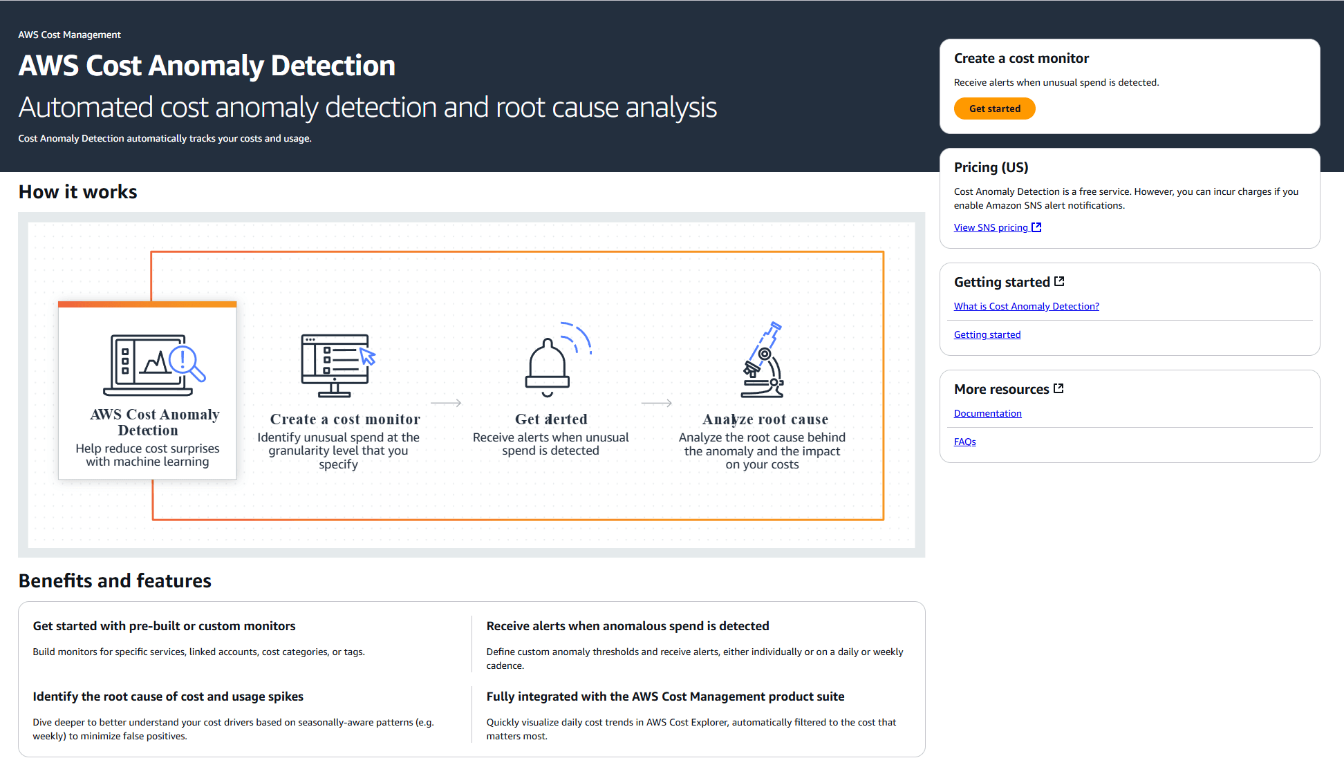 Cost Anomaly Detection